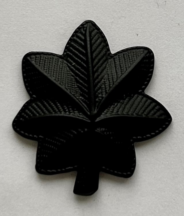 MAJOR COLLAR PINS - 1" TALL - SOLD in PAIRS.